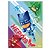 Caderno Brochura Capa Dura Pj Masks 80 Folhas São Domingos - Imagem 3