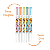 Marca Texto Duas Pontas Tom Pastel Ursinho Pooh  Com 5 Cores Leonora - Imagem 3