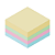 Bloco Adesivo Colorido Tom Pastel 76x76mm 400 Folhas 10219 Jocar Office - Imagem 2