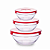 Conjunto De Pote De Vidro Com Tampa De Plastico Com 3 Peças CK6154 Clink - Imagem 2