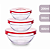 Conjunto De Pote De Vidro Com Tampa De Plastico Com 3 Peças CK6154 Clink - Imagem 1