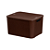 Caixa Organizadora Rattan Marrom Café N°3 2064 Plasnew - Imagem 2