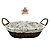 Cesta Aramado Oval Com Alça E Forro Paris BC23260 Bons Cheff - Imagem 1