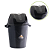 Lixeira De Plastico Com Tampa Basculante Preta 42 Litros 0264 Plasmont - Imagem 2