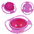 Prato Giro 360 Bowl Rosa UP6056 FX Kids Bons Cheff - Imagem 1