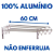 Varal De Parede Sanfonado De Aluminio 60cm Jurerê Master - Imagem 3