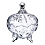 Bomboniere De Vidro Com Pé Tulipa 18x13,9cm CK1499 Clink - Imagem 2