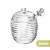 Meleira De Vidro Bee Honey Com Tampa E Pegador 220ml MLRA305 Western - Imagem 2
