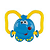 Chocalho Elefantinho Tudo Baby QB-238 Etitoys - Imagem 2