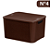 Caixa Organizadora Rattan Marrom Café N°4 2074 Plasnew - Imagem 1