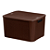 Caixa Organizadora Rattan Marrom Café N°4 2074 Plasnew - Imagem 2
