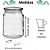 Pote De Vidro Redondo Com Tampa Hermetica 700ml CK6434 Clink - Imagem 2