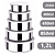 Conjunto De Potes Inox Com 5 Peças BC23393 Bons Cheff - Imagem 2