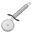 Carretilha Inox Cortador De Pizza 19cm 9893 FWB - Imagem 1