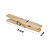 Prendedor De Roupa De Madeira Star Limp Com 24 Peças CLB02022 Wincy - Imagem 3