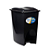 Lixeira Com Pedal Retangular Preto 7 Litros 1017 Rae - Imagem 1