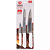 Conjunto De Facas Cheff Inox Cabo Branco 3 Peças CK5970 Clink - Imagem 1