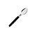 Colher De Chá Inox Cabo Plastico Preto SL0184 Original - Imagem 2