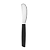 Espatula De Manteiga Inox Cabo Plástico Preto SL0185 Original - Imagem 2