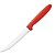Faca De Churrasco Inox Cabo Plástico Vermelho Color SL0762 Original - Imagem 1