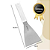 Espatula Reta Inox Premium 24cm SL0352 Original - Imagem 2