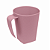 Caneca De Plástico Rosa 300ml Simonaggio - Imagem 1