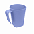 Caneca De Plástico Azul 300ml Simonaggio - Imagem 1