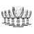 Conjunto De Taça Diamante 260ml Com 6 Peças SL0827 Original - Imagem 2