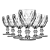 Conjunto De Taça Diamante 340ml Com 6 Peças SL0826 Original - Imagem 2