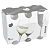Conjunto De Taça Para Vinho Barone 385ml Com 6 Peças Nadir - Imagem 1