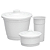 Kit Limpeza Branco 3 Peças 4044 Niquelart - Imagem 1