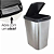 Lixeira Label Inox Com Click 9 Litros Arqplast - Imagem 2