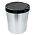 Lixeira Label Inox Com Click 10 Litros Arqplast - Imagem 1
