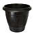 Vaso Redondo Médio Preto 9 Litros Arqplast - Imagem 1