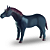 Cavalo Preto Animais Da Fazenda 516 Bee Toys - Imagem 2