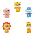Dedoches Animais Da Floresta 298 Bee Toys - Imagem 3