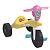 Triciclo New Speed Amarelo E Rosa 4236 Homeplay - Imagem 1