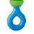 Mordedor Chocalho Dino Diver For Baby 8173 Diver Toys - Imagem 4