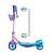 Patinete Frozen Com Som Led E Cestinha DI0023 BBR - Imagem 2