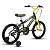 Bicicleta SK-II Preta E Amarelo Morcego Aro 16 Stone Bike - Imagem 3