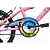 Bicicleta SK-II Rosa E Azul Aro 16 Stone Bike - Imagem 9