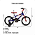 Bicicleta SK-II Azul E Vermelho Aranha Aro 16 Stone Bike - Imagem 4