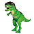 Dinossauro T-Rex Com Luz E Som DMT6825 Dm Toys - Imagem 4