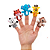Fantoches De Dedo Com 5 Animais Babys DMT6818 Dm Toys - Imagem 4