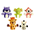 Fantoches De Dedo Com 5 Animais Babys DMT6818 Dm Toys - Imagem 7