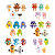 Fantoches De Dedo Com 5 Animais Babys DMT6818 Dm Toys - Imagem 2