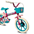 Bicicleta Paty Pink E Turquesa Aro 12 10475 Verden - Imagem 3