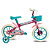 Bicicleta Paty Pink E Turquesa Aro 12 10475 Verden - Imagem 1