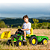 Trator Farmer Verde Com Pá E Caçamba 303 Biemme - Imagem 2