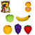 Kit Frutinha Cre Crec Com 5 Peças Art Brink - Imagem 1